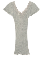 PEACH JOHN/リリアンリブキャップスリーブ/ヘザーグレー