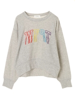 R&S WESTフリンジ刺繍ウラケプルオーバー/杢グレー