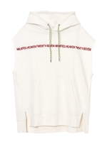 SLEEVELESS HOODED TOP/ホワイト