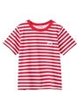STRIPED BASIC TEE/レッド