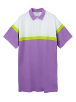 TRI-COLOR POLO DRESS/パープル