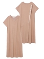 TUCKED DRESS/ベージュ
