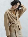 UNIVERSAL OVERALL/別注ベルト付カバーオール/ベージュ