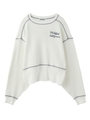 WAIST RIB TOP/ホワイト
