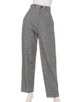 [BED&BREAKFAST]CO/LI CHECK Balloon Pants/WHITEmix