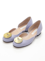 [GREED]MOON BUTTON SHRINK SHOES/LAVENDER