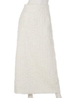 [GREED]SLAB CUT STRIPE Skirt/OFF WHITE