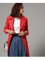 [L]ドレス トレンチコート/レッド(862)