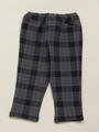 [ベビー]タータンチェックプリントストレートパンツ/チャコール