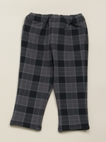 [ベビー]タータンチェックプリントストレートパンツ/チャコール