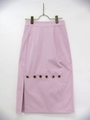 button skirt/pink