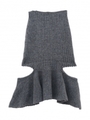 cutting mohairknit skirt/gray