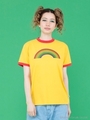 rainbow ringer tee/YELLOW