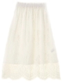 ・2wayレースマキシスカート/オフホワイト