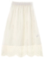 ・2wayレースマキシスカート/オフホワイト