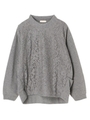 ・フロントレースプルオーバー/杢グレー
