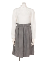 ・超特急タカシチェックドッキングワンピース/Off White