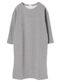 ・裏起毛ワンピース/杢グレー