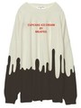 “VERY BLACK CHERRY SPREAD” SUPER BIG TEE/WHITE