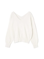 《BLANCHIC》前後Vネックニット/ホワイト(030)