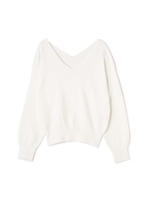 《BLANCHIC》前後Vネックニット/ホワイト(030)