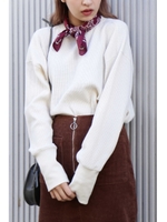 《岡崎紗絵 着用》起毛ワッフルプルオーバー/IV(030)