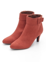 【3E/ストレスフリー】ベルテッドショートブーツ/ORANGE