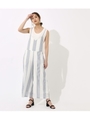 【AZUL BY MOUSSY】BIG　STRIPE　オールインワン/柄BLU