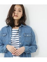 【AZUL BY MOUSSY】Denimウエスタンシャツ/L/BLU