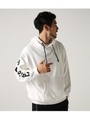 【AZUL BY MOUSSY】HYPED裏起毛パーカー/WHT