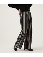 【AZUL BY MOUSSY】Warmタックワイドパンツ/柄BLK