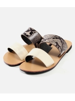 【AZUL BY MOUSSY】パイソンダブルベルトサンダル/O/WHT