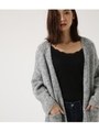 【AZUL BY MOUSSY】ブークレロングカーデ/T.GRY
