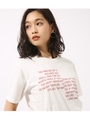 【AZUL BY MOUSSY】メッセージロゴTEE/WHT