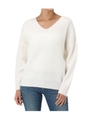 【AZUL BY MOUSSY】リブニットVネックルーズプルオーバー/O/WHT
