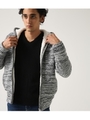【AZUL BY MOUSSY】裏ボアニットZIPパーカー/L/T.GRY