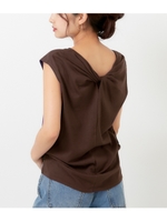 【Alluge】バックツイストTOPS/ブラウン(015)