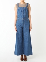 【Ca】バックリボンデニムサロペット/IDG