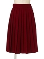 【F i.n.t】カラープリーツスカート/BORDEAUX