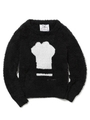 【Joel Robuchon & gelato pique】HOMME’ジェラート’カシミアミックスプルオーバー/BLK