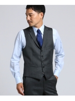 【PNJ】紡縞 ベスト [ メンズ スーツ ]/ダークグレー(013)