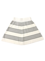 【Sandie anap】ボーダーニットフレアスカート【別売りSETUP】/グレー(006)