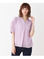 【WEB限定サイズあり】タンク付きスラブシャーリングシャツ/ライトパープル(081)