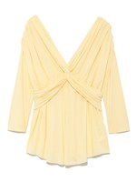 【emmi yoga】ウエストデザイントップス/YEL