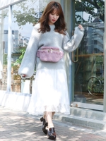 【sw】2wayレースコンビワンピース/GRY