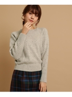 【セットアップ】【WEB限定カラーあり】アランケーブルニット/ライトベージュ(951)