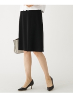 【マシンウォッシュ/UV】2WAYストレッチフレアスカート/ネイビー(393)