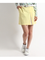 【洗える】アシンメトリープリーツスカート/レモンイエロー(031)