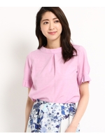 【洗える】シーウレールブラウス/ピンク(072)
