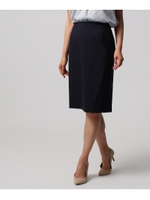 【洗える】タイトクロススカート/ネイビー(093)